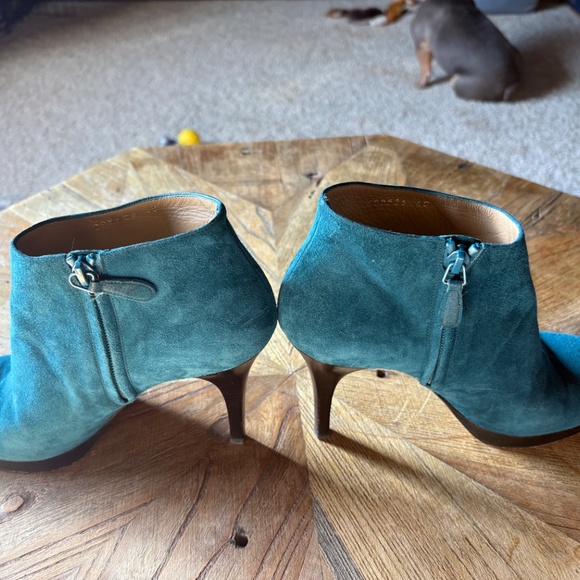 Suede Balenciaga Teal Ankle Boots - Picture 4 of 7